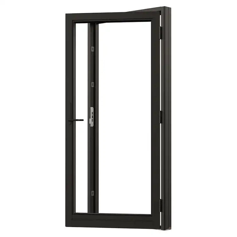 Fönsterdörr NorDan NTech Helglasad Aluminium BlackLine Svart