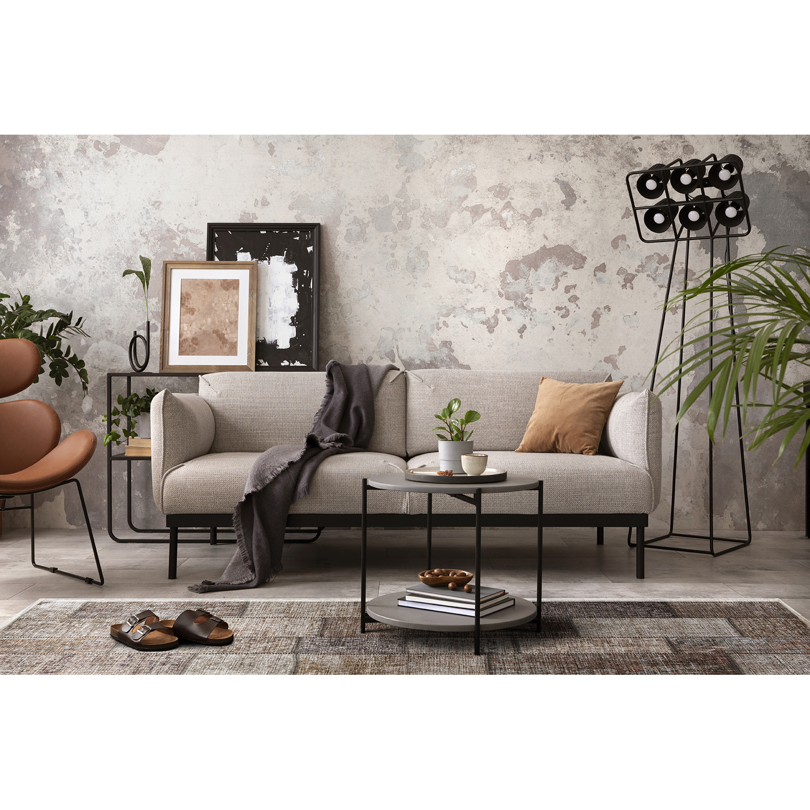 Wiltonmatta KM Carpets Amber Patch Färgglad Polyester