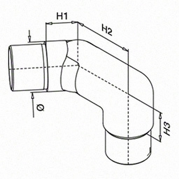 Justerbar Skarv Herrljunga Ledstångsfabrik Rostfri mod 0318 Inomhus