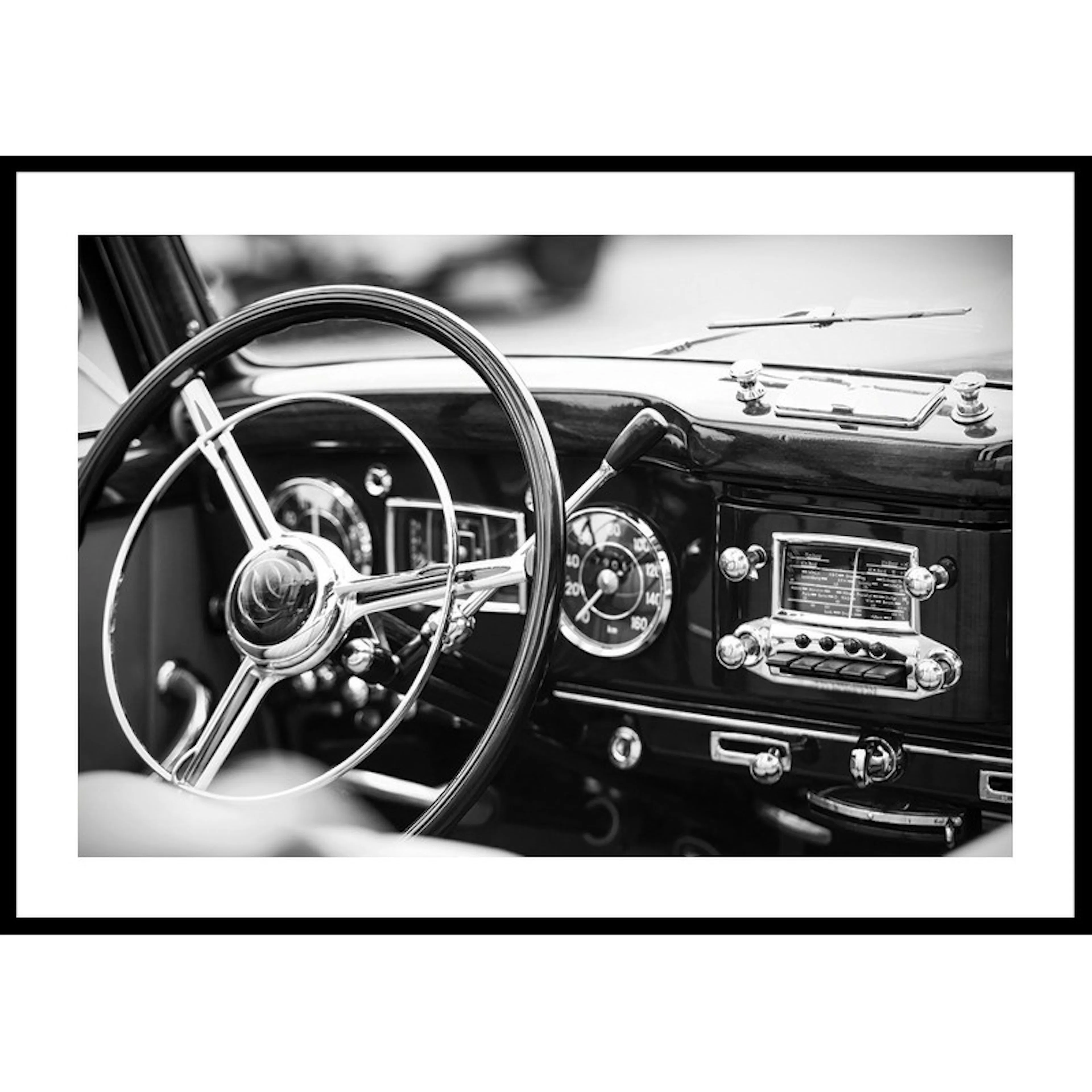 Poster Gallerix Monochrome Classic Car