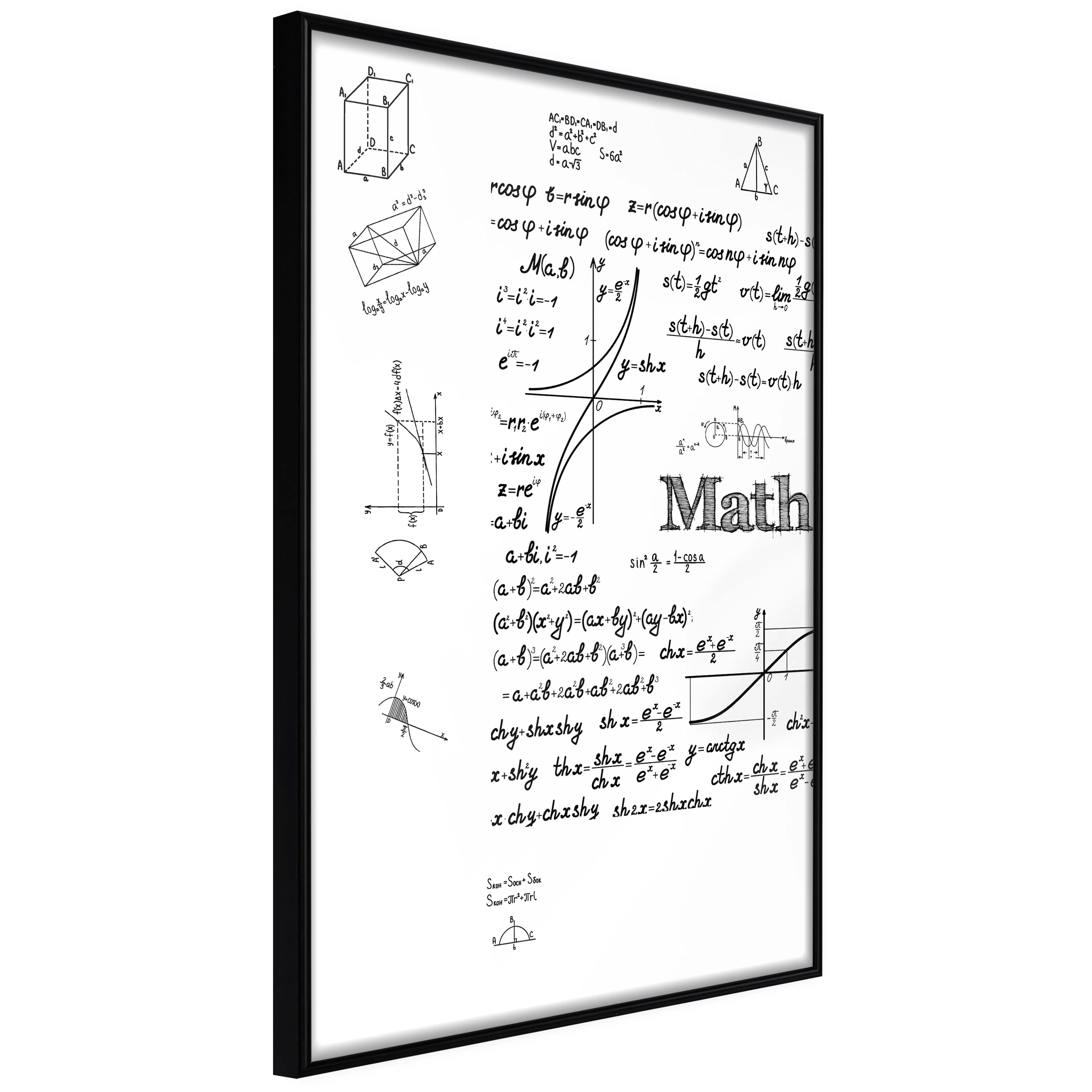 Affisch - Math [Poster] 40x60 Svart ram, 40x60 cm