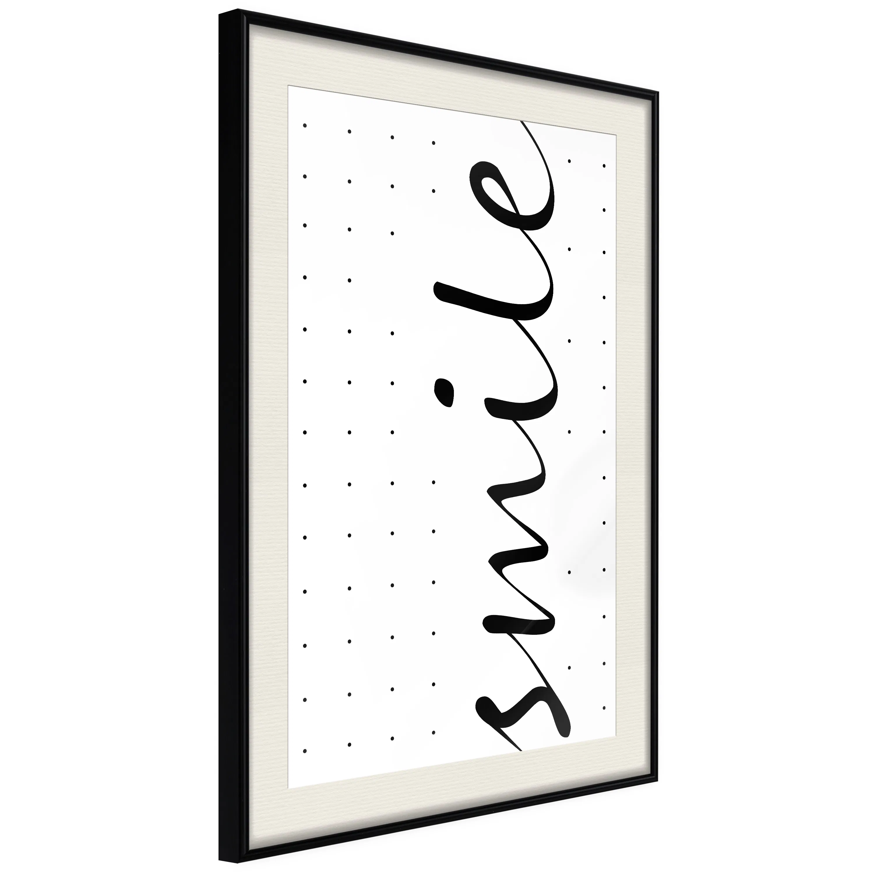 Poster Artgeist Affisch Black and White Smile
