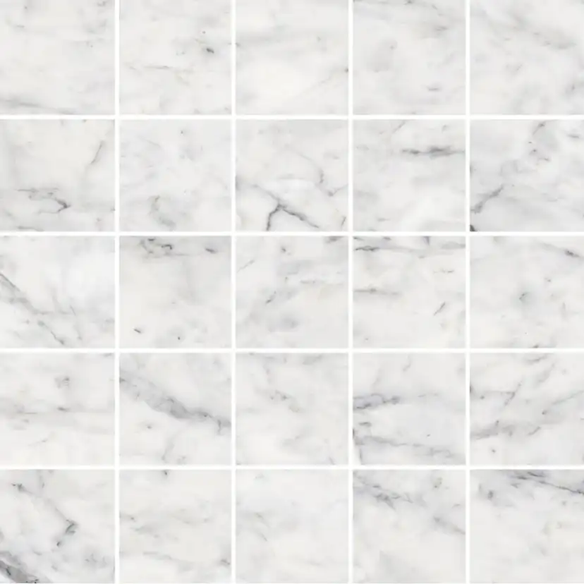 Mosaik Lhådös Carrara Marmor Mosaik 5x5 cm