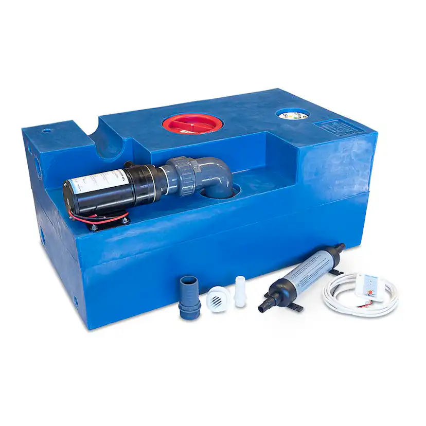 Svartvattentank Albin Group Marine 72L CPL Macerator 12V