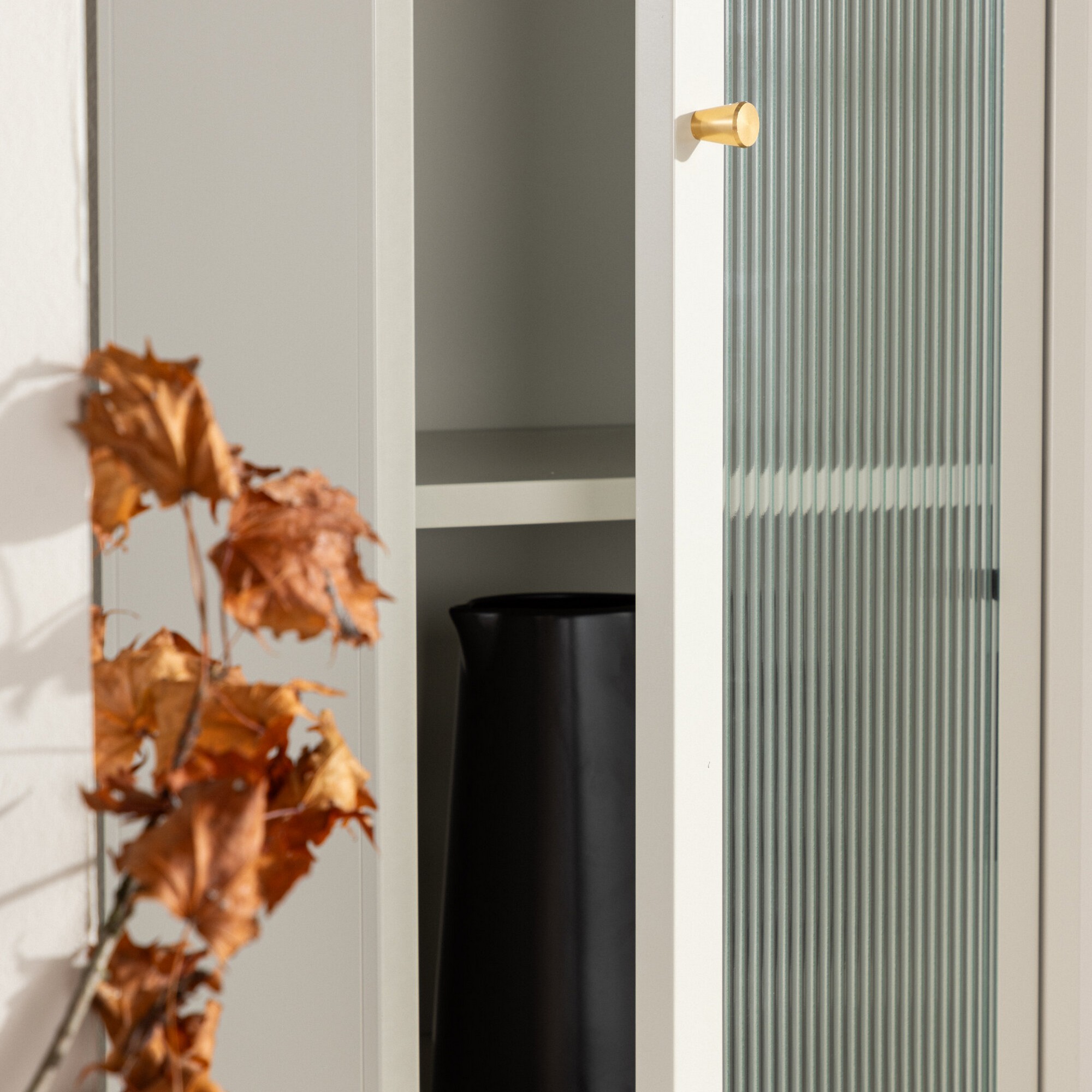 Cali Cabinet - Beige / Beige Beige