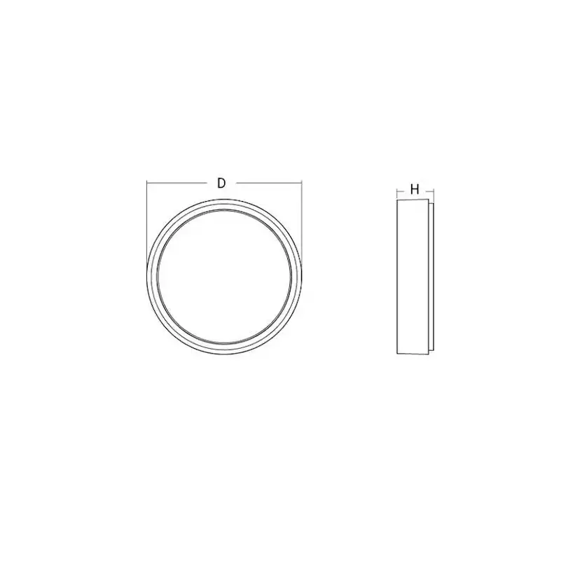 Tak/Vägglampa SG ARMATUREN Frame Round Maxi Grå LED 3K