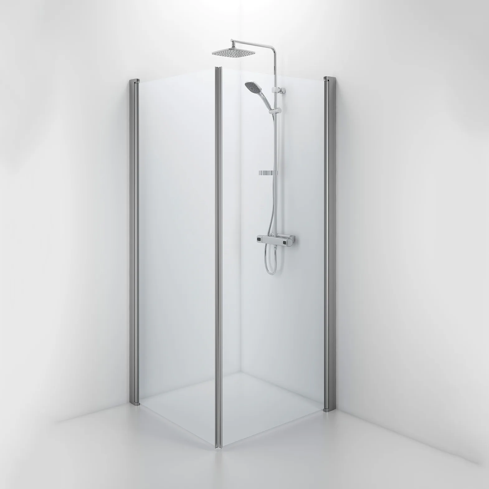 Contura Shower Space SPNK 800x800 med handtag, 2 dörrar 800x800 Handtag