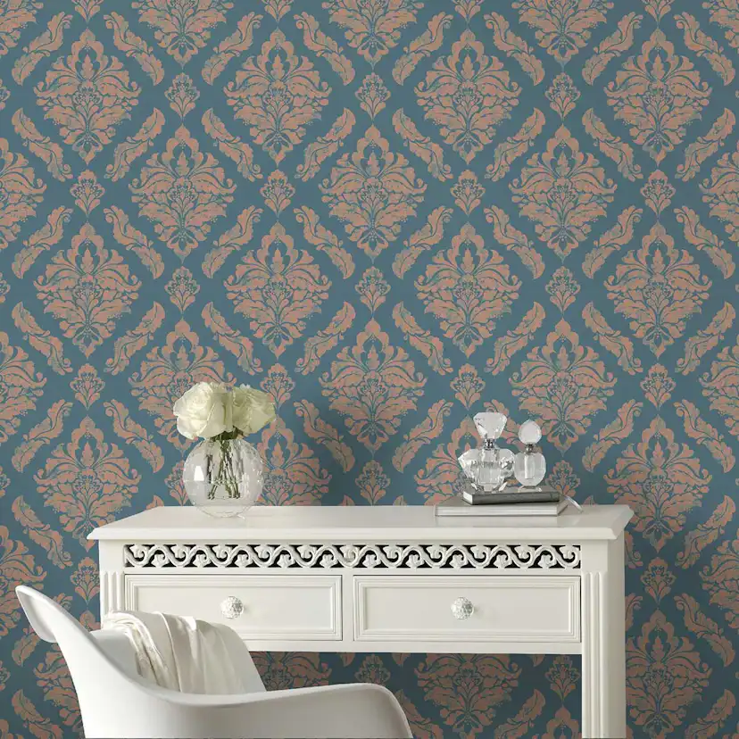 Tapet Boutique Damask Metallic Effekt 104154