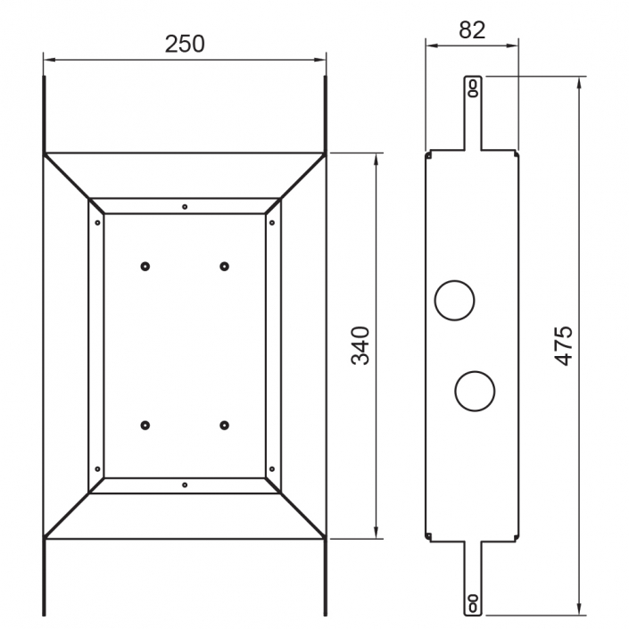 Takduschset Scandtap Steel Harmonized 3X för Inbyggnad