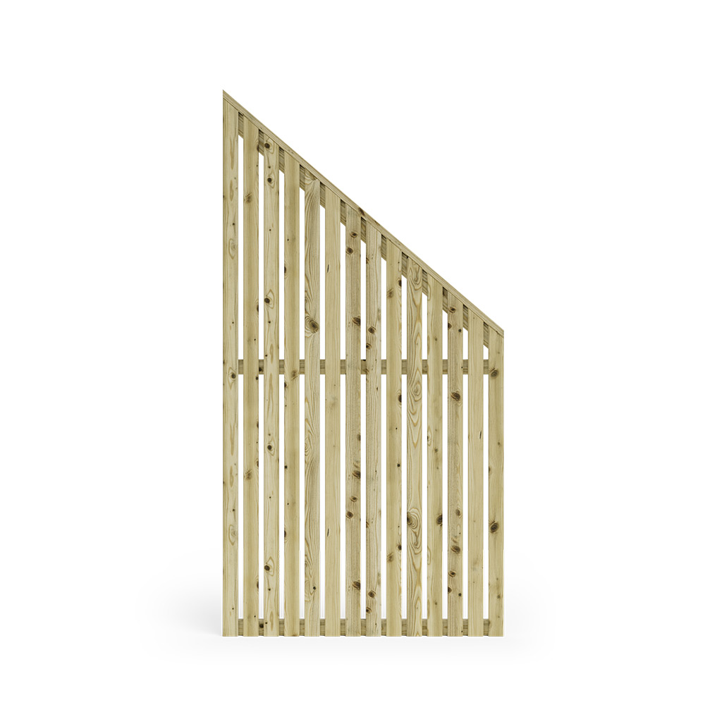 Skärm Jabo Vertikal 4 Tryckimpregnerad Gran 81,5x159/89 cm Höger FSC (B)