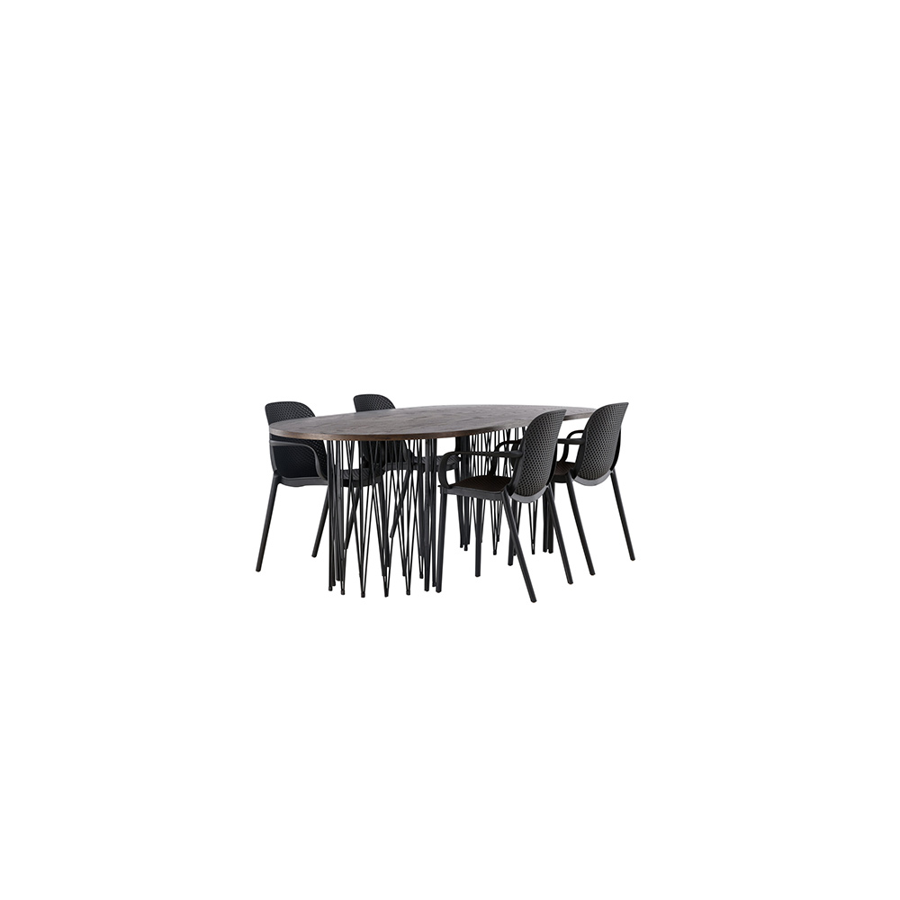 Matgrupp furniture/fashion Stone med 4 Baltimore Stolar