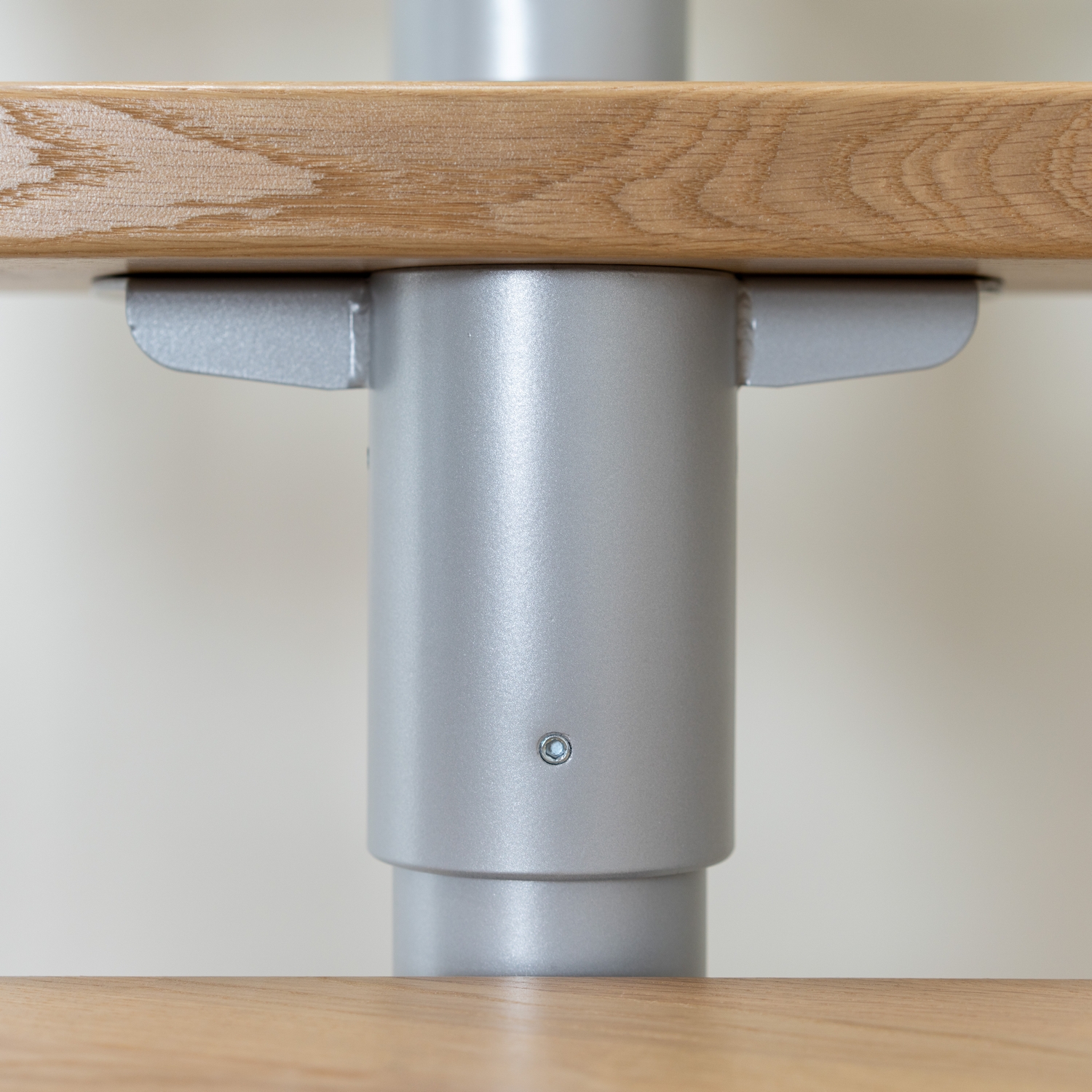 DUBLIN ek steg 1/4 svängd pearl grey CLASSIC II räcke 14T 61 Grå, LxB: 2310x610 mm