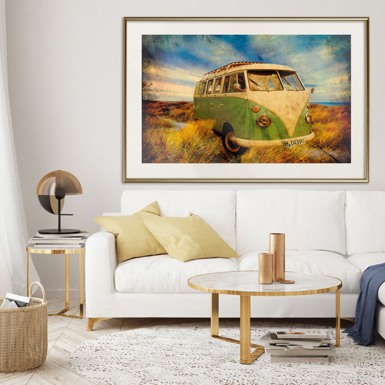 Poster Artgeist Affisch Retro Bus