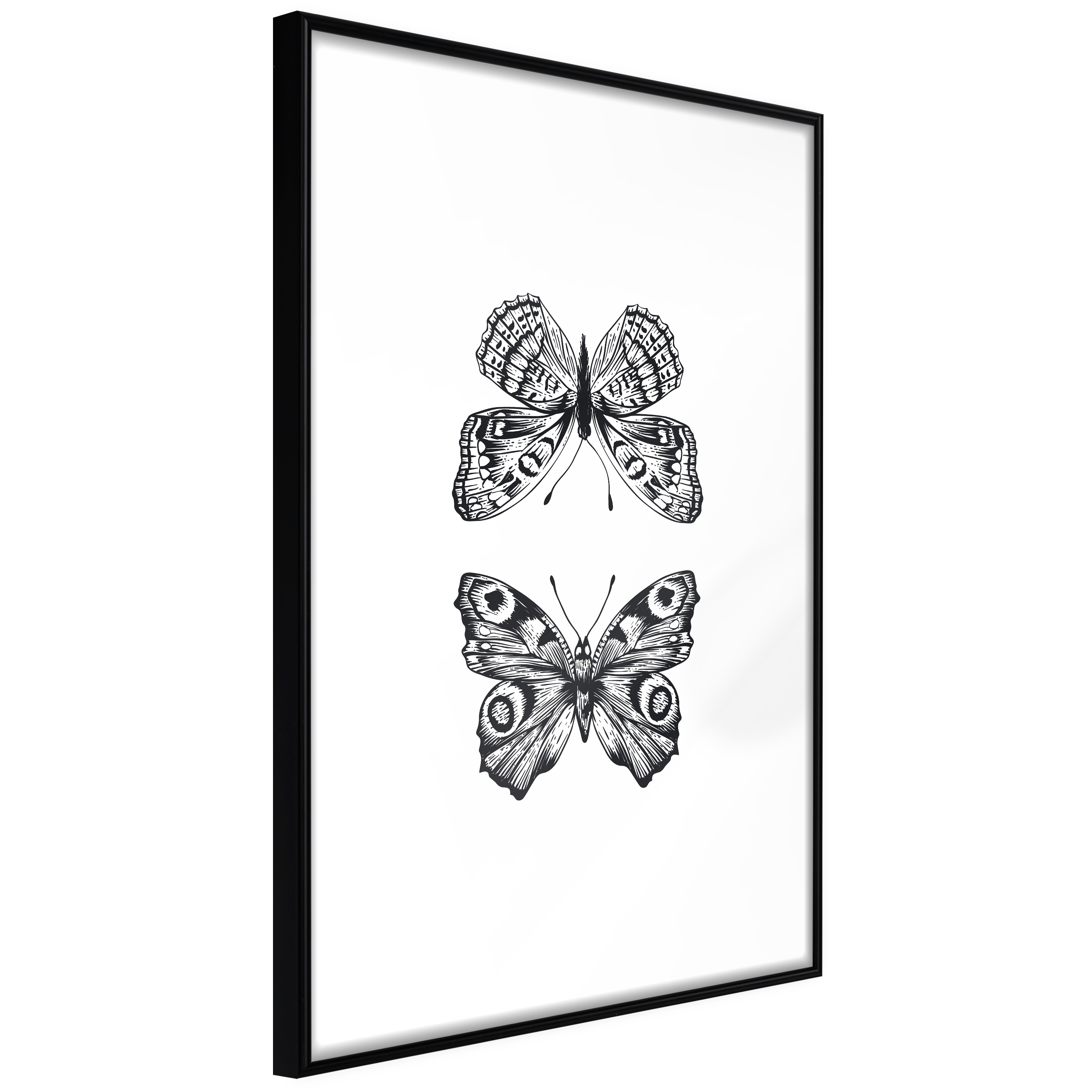 Poster Artgeist Affisch Two Butterflies