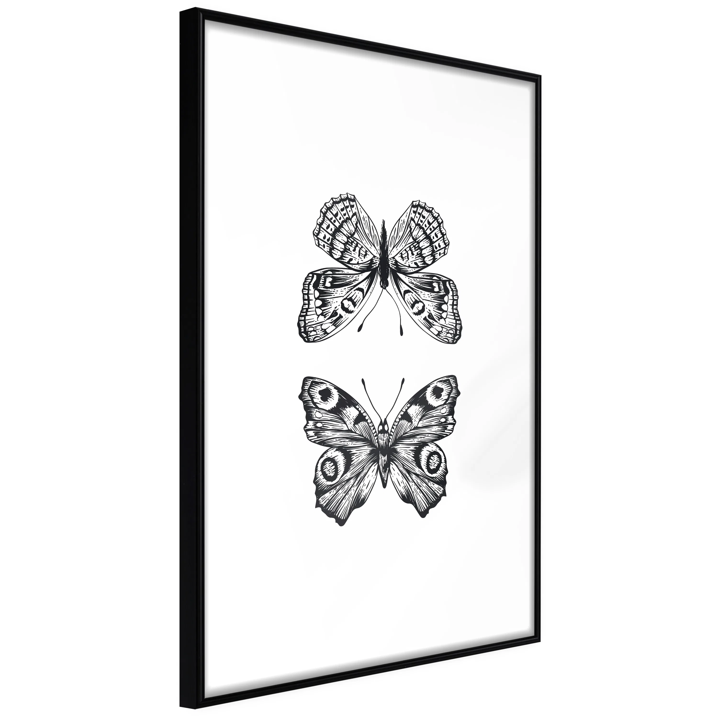 Poster Artgeist Affisch Two Butterflies