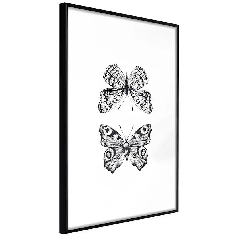 Poster Artgeist Affisch Two Butterflies
