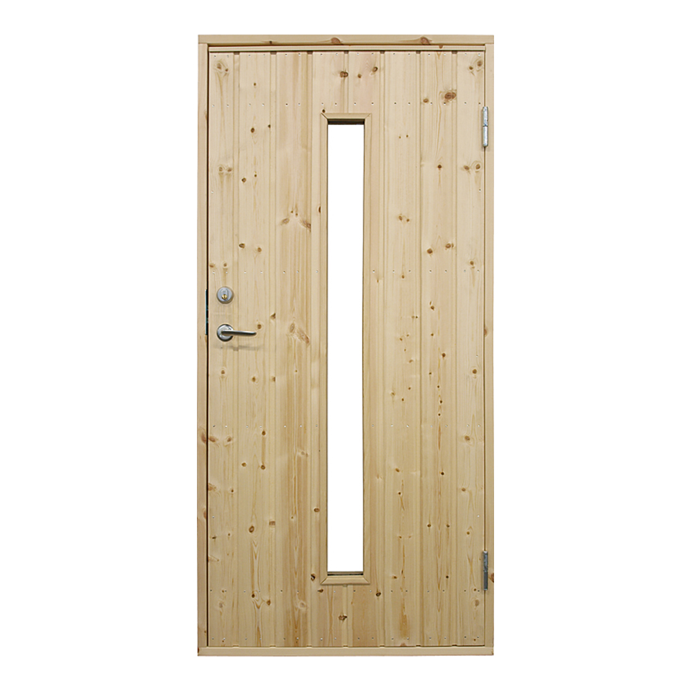 Ytterdörr Landskap Avlångt Glas Omålad