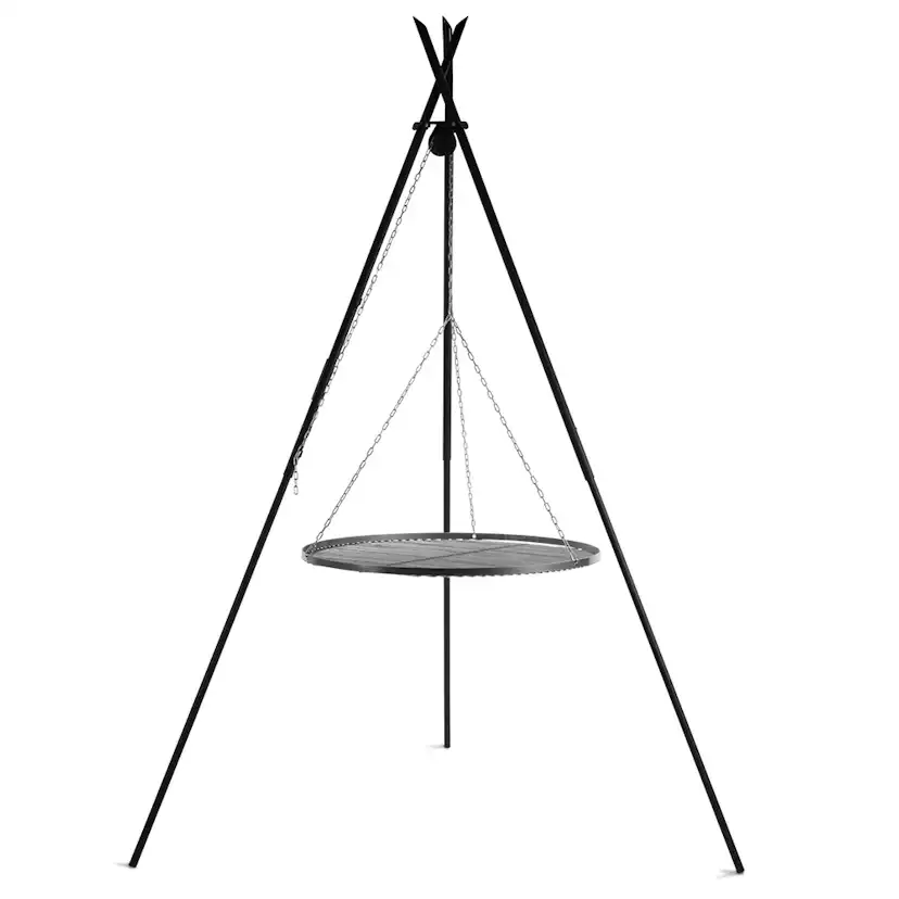 Tripod Grill gop CookKing Med Ø60 cm Galler i Råstål