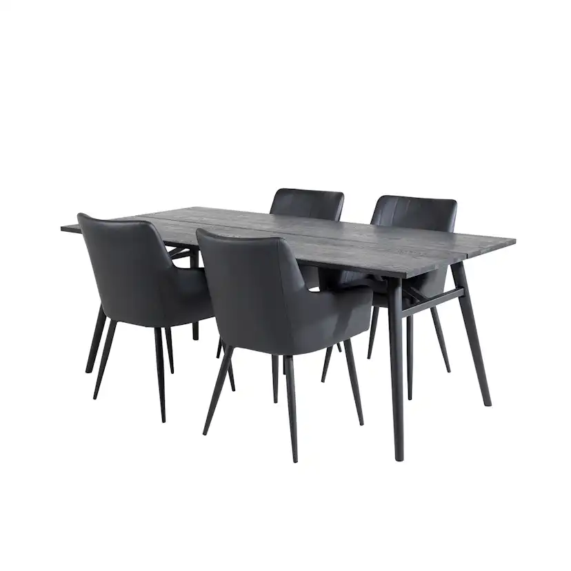 Matgrupp Venture Home Sleek med 4 Comfort stolar