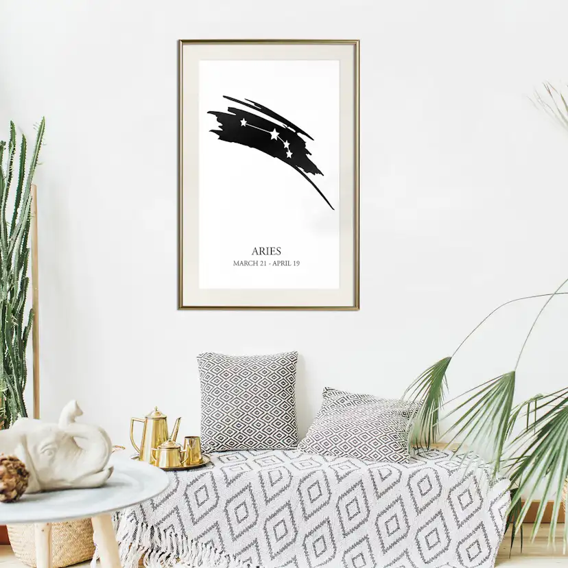 Poster Artgeist Affisch Zodiac Signs Aries