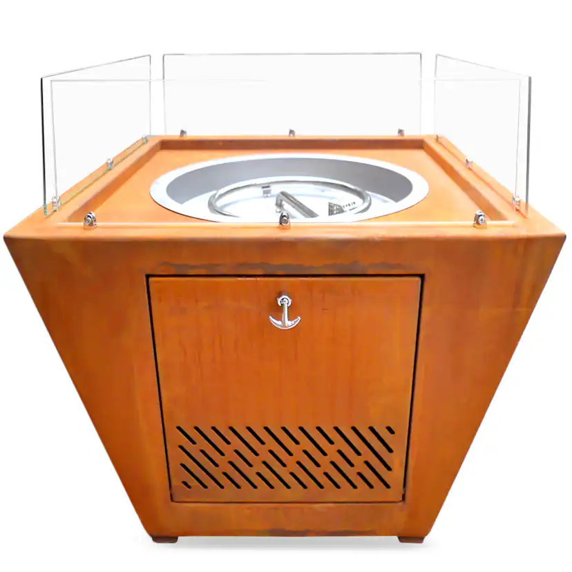 Eldstad Lyfco Cortenstål Gasoldriven Husum