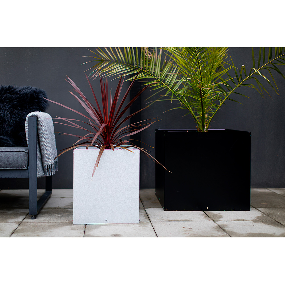 Ytterkruka Skotte Garden Plantera Svart Förgalvaniserad Stål 60X60X55 cm
