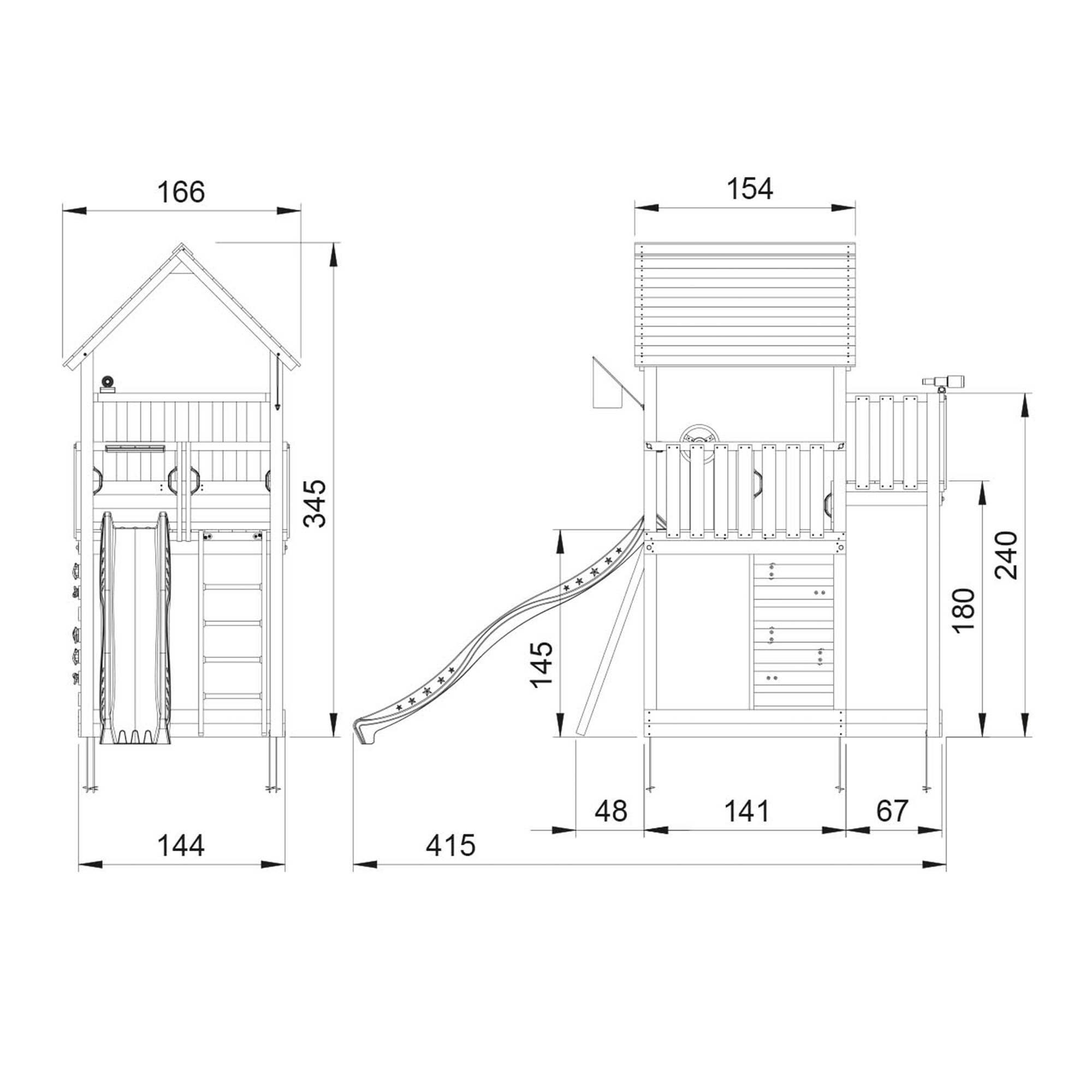 Lektorn Jungle Gym Palace 2.1 Utan Rutschkana