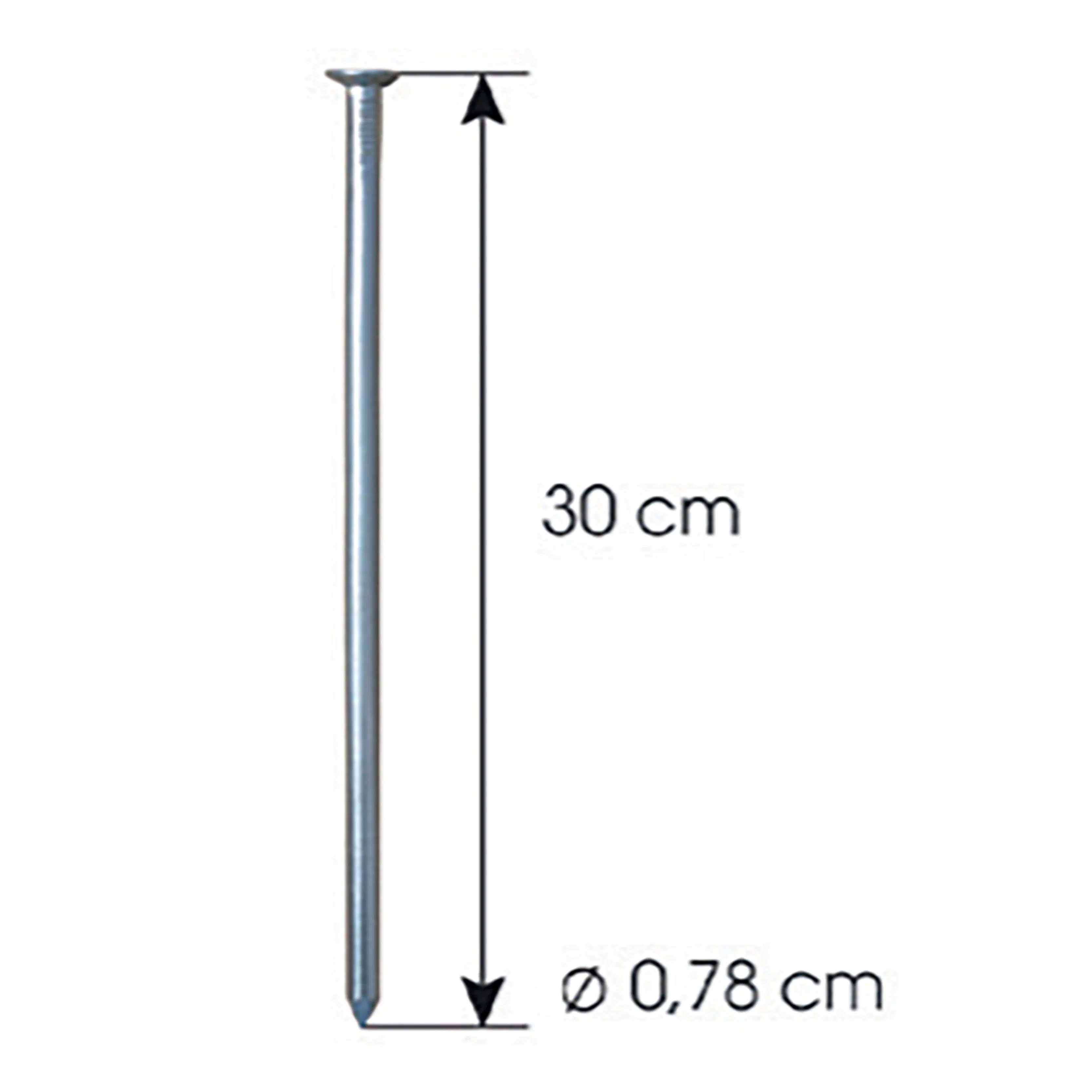 Ankarspik Jabo GardenEdge Galv 0,8x30 cm