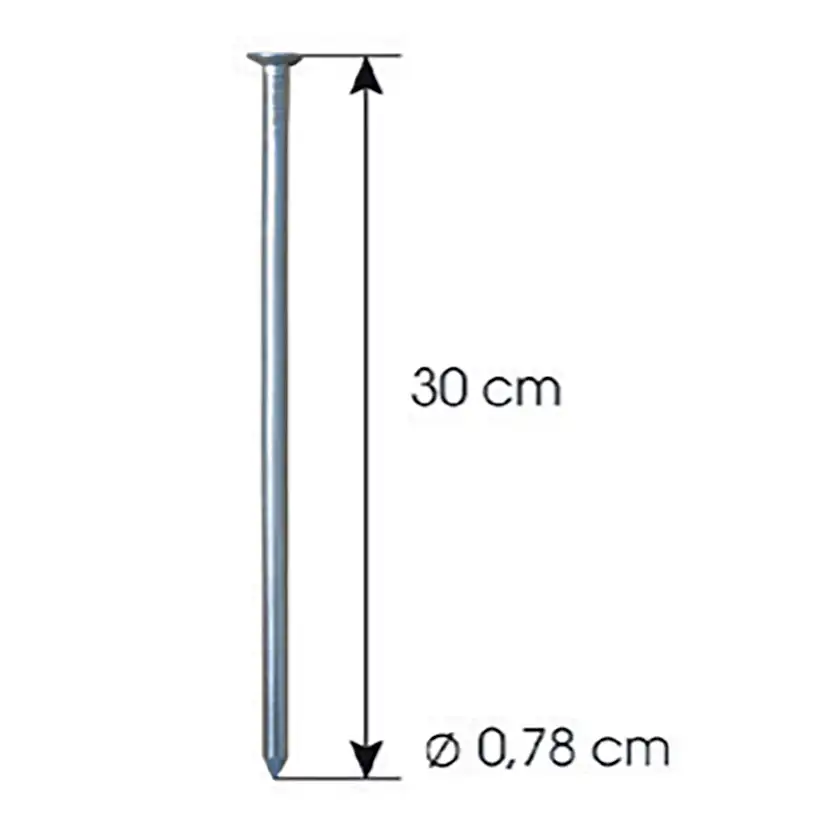 Ankarspik Jabo GardenEdge Galv 0,8x30 cm