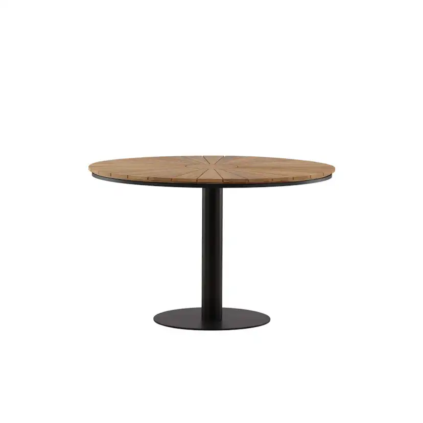 Matbord Venture Home Croft Runt Utomhusbord med Skiva i Teak Ø120 cm