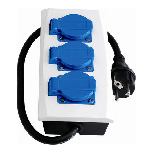 Grenuttag Malmbergs 3-Vägs IP44 med Jord