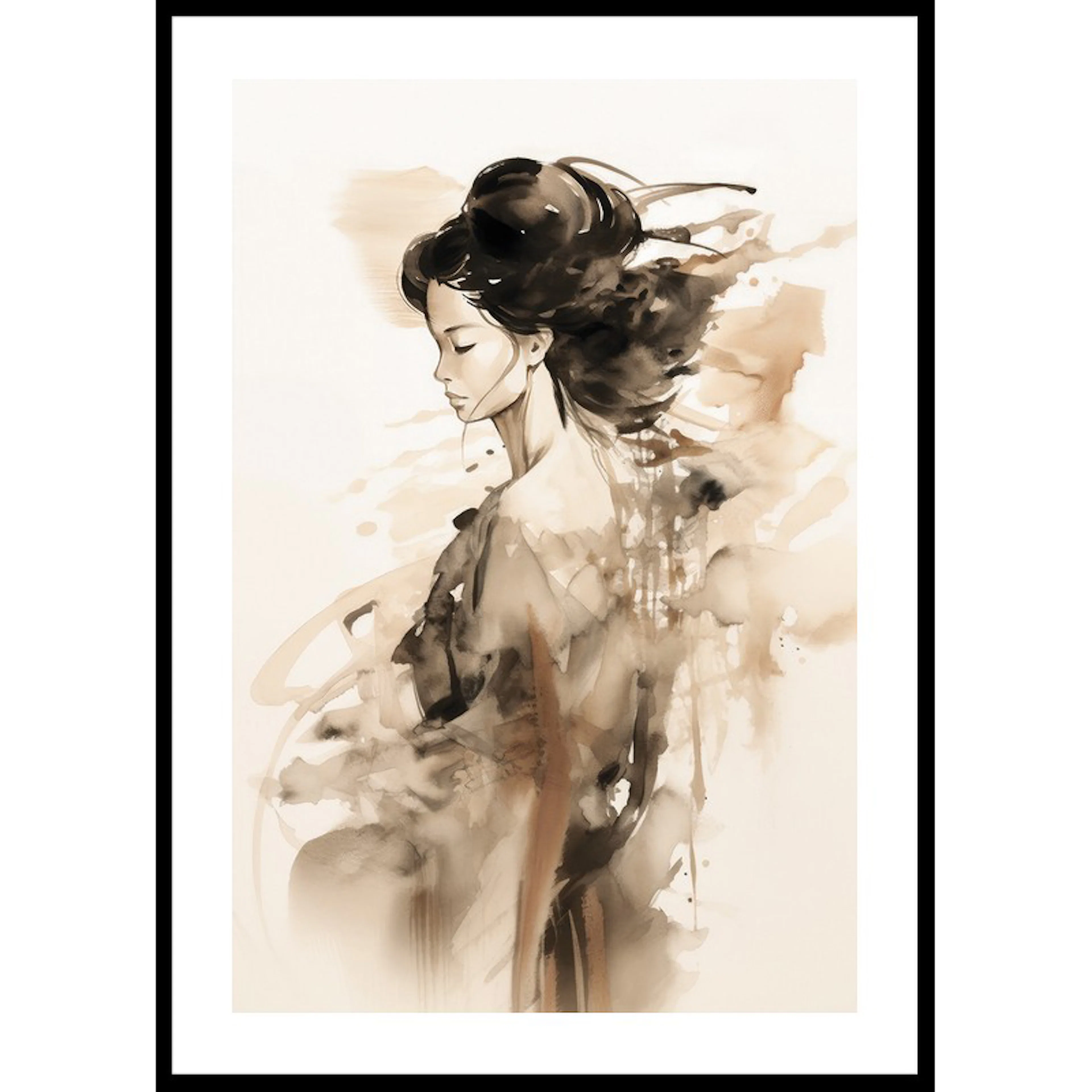 Silhouette Of A Woman No1 30x40 30x40 cm