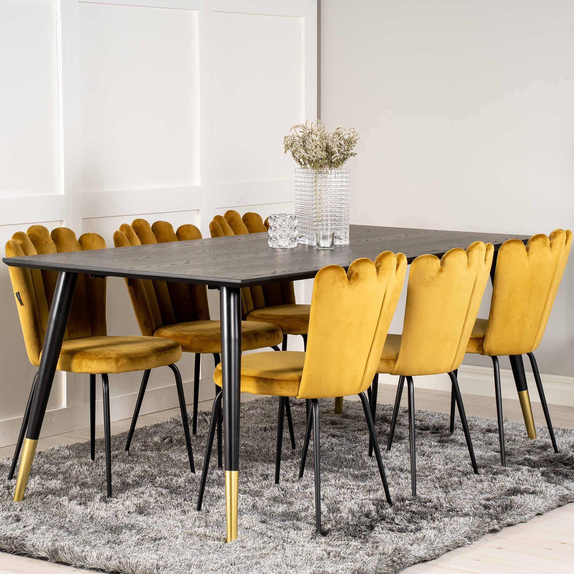 Matgrupp furniture/fashion Disa med 6 Limhamn Light Stolar