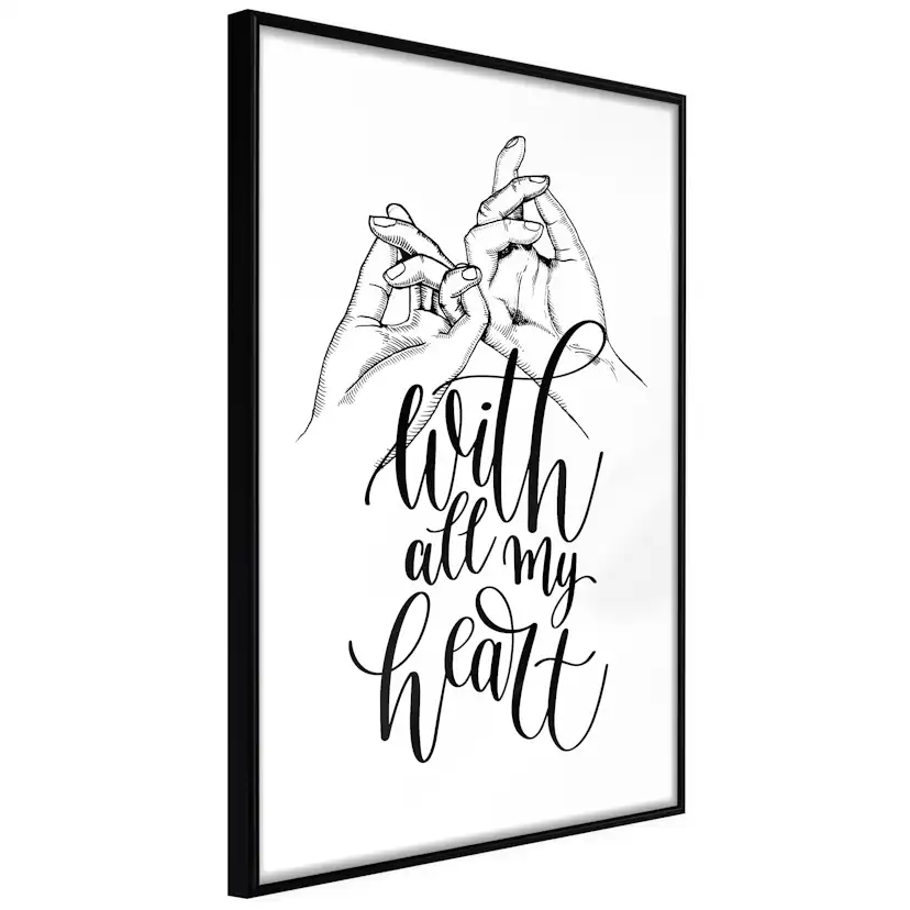 Poster Artgeist Affisch With All My Heart