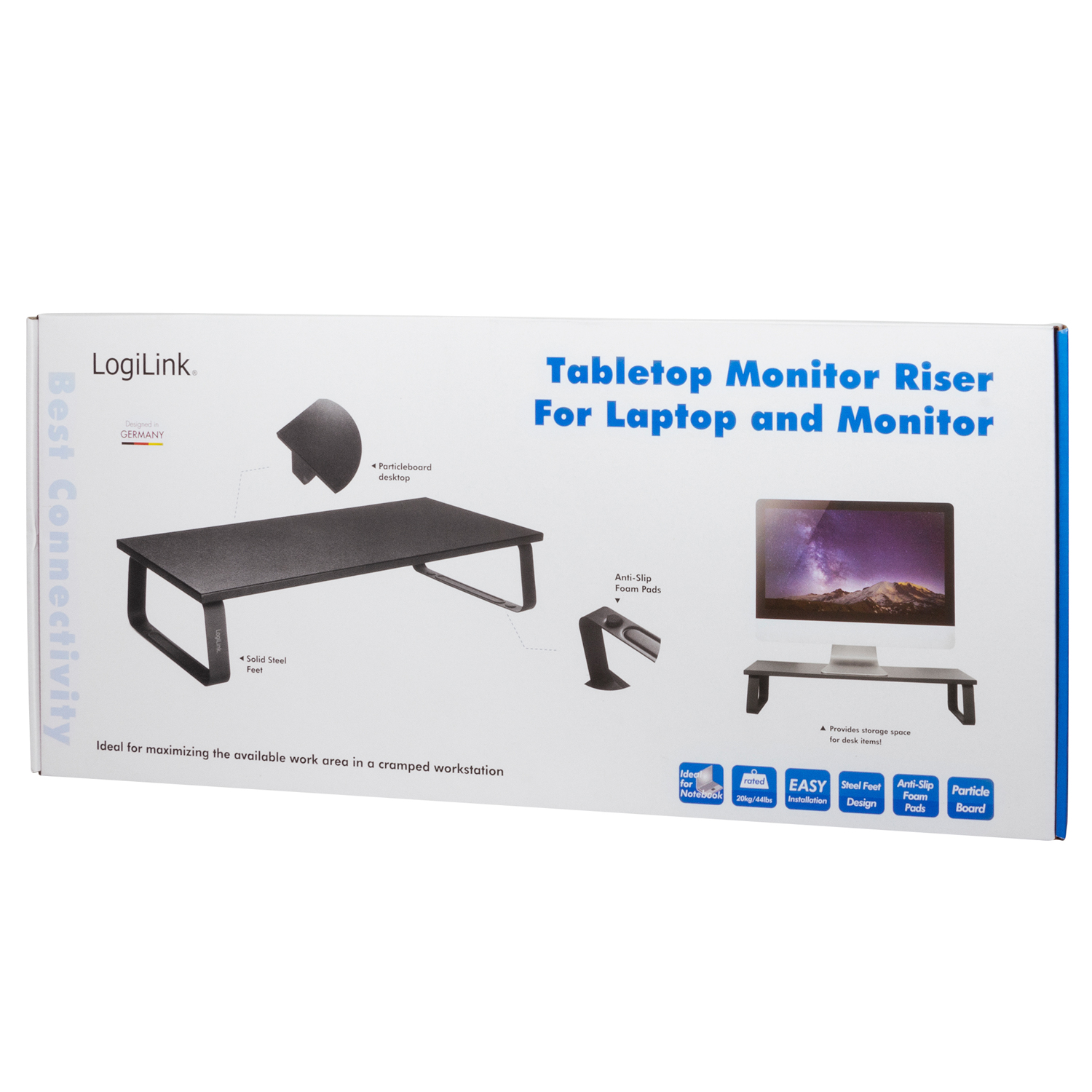 Monitorställ/Monitorhöjare LogiLink 600 mm