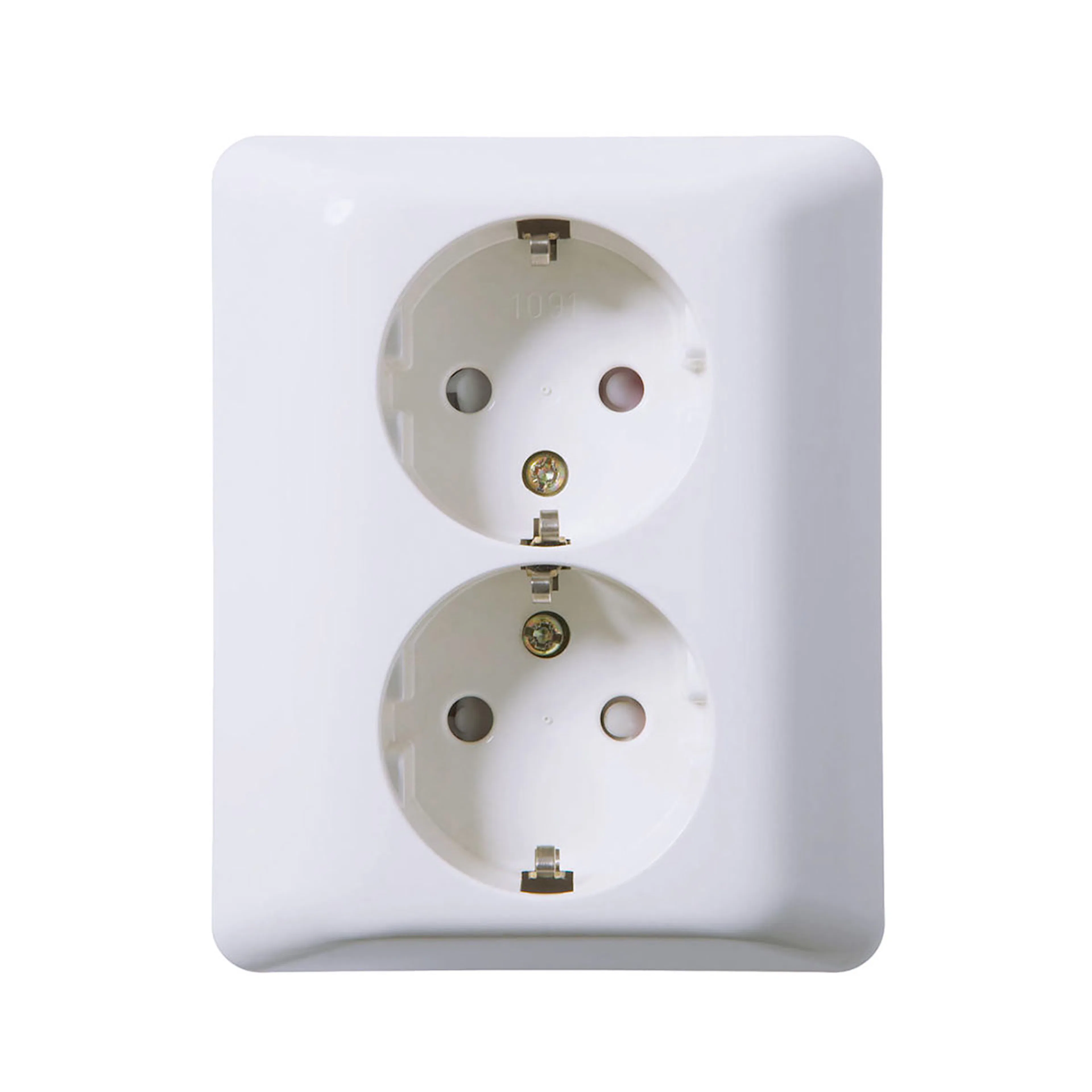 Vägguttag Elko 2-Vägs DUO RS Renvit