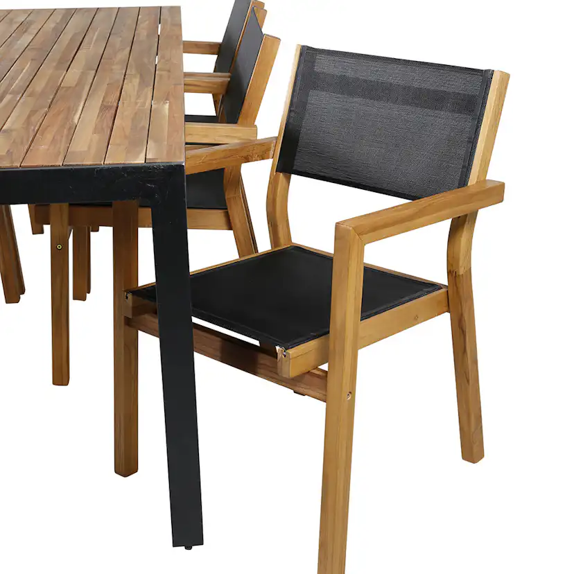 Matgrupp Venture Home Bois med 6 Velle Stolar