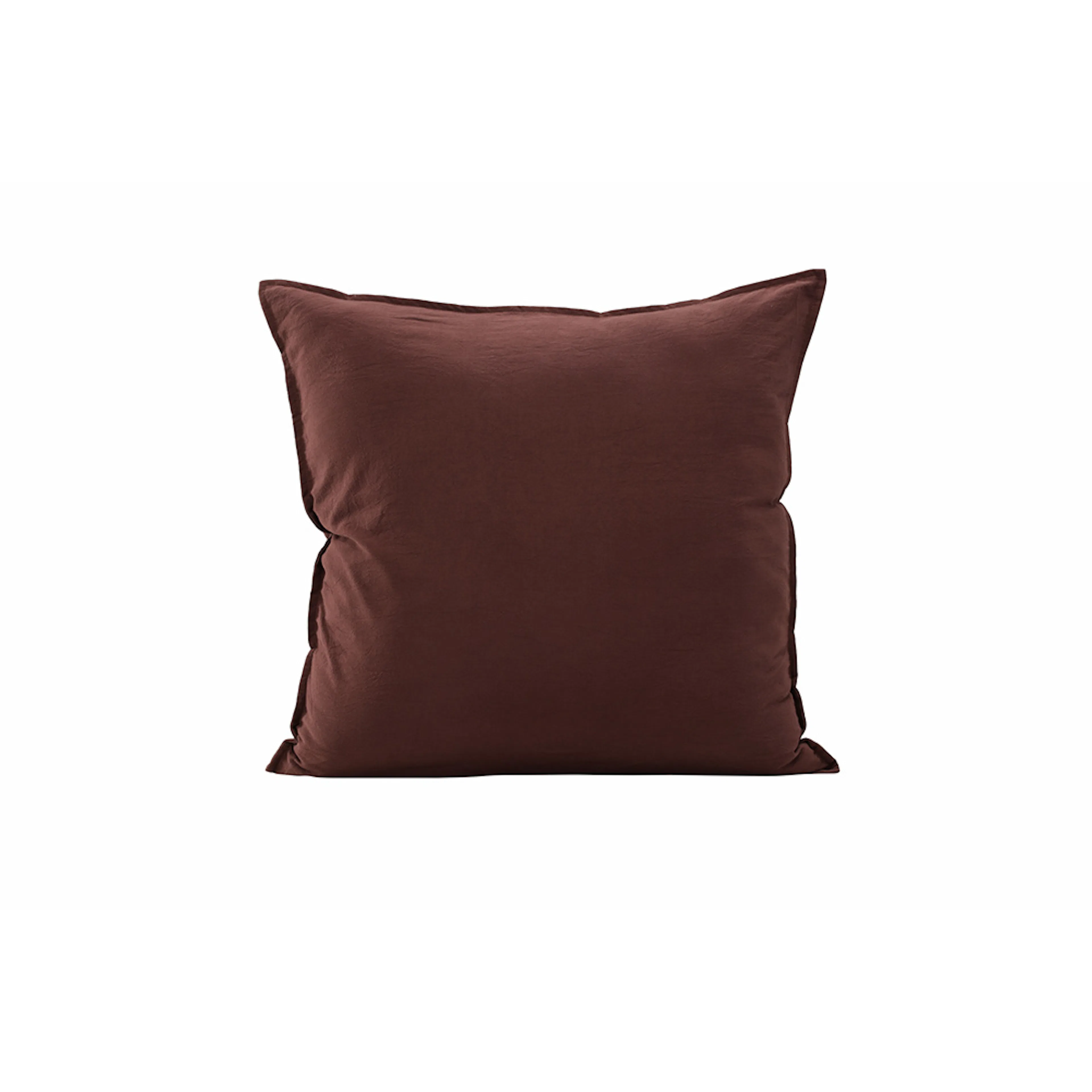 Ronja Cushion Cover Washed Cotton - Brown Brun