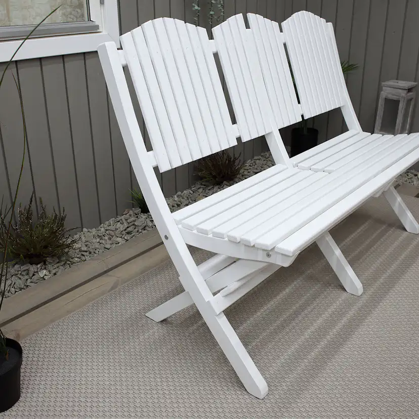 VISBY folding sofa Vit
