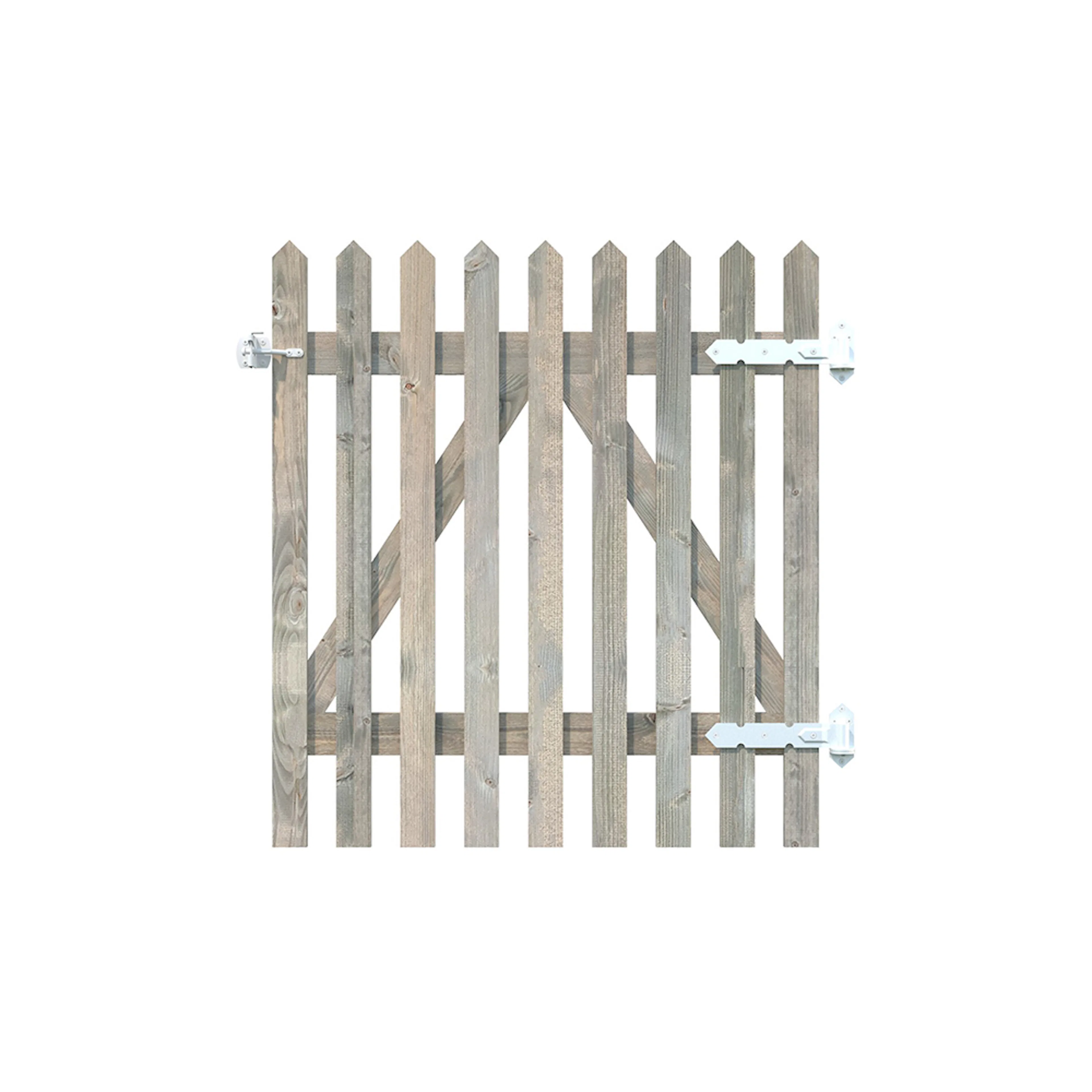 Luise 10 gate 90x100 cm Grå Tryckimpregnerad Vintage Grey