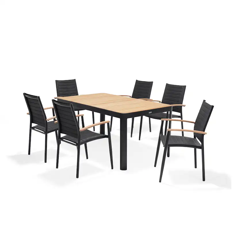 Matgrupp LifestyleGarden Portals 160 cm med 6 Lite Stolar