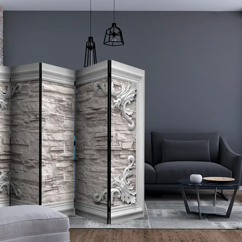 Rumsavdelare Skärmvägg Arkiio Brick In The Frame Beige II 225x172 cm