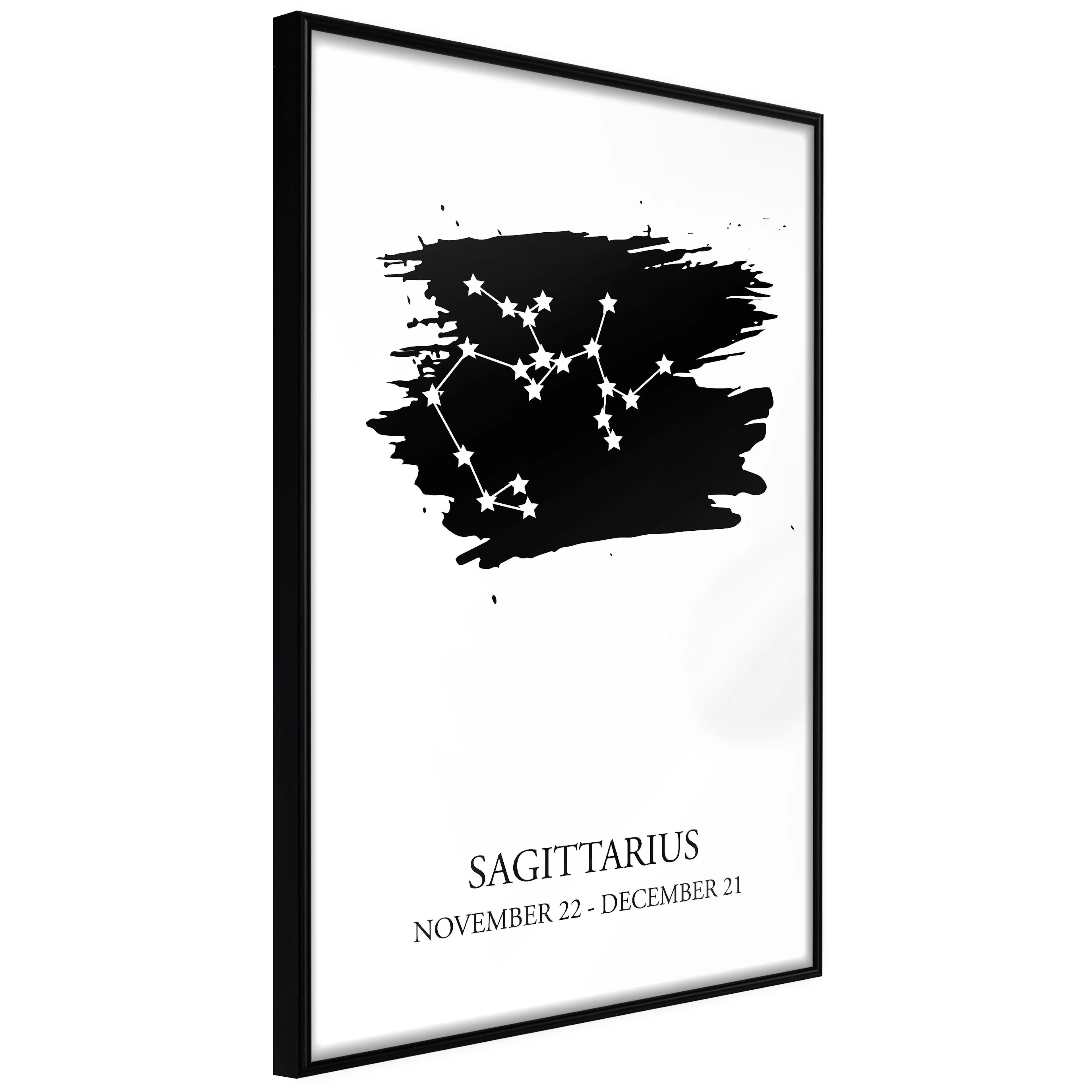 Affisch - Zodiac Signs: Sagittarius [Poster] 40x60 Svart ram, 40x60 cm