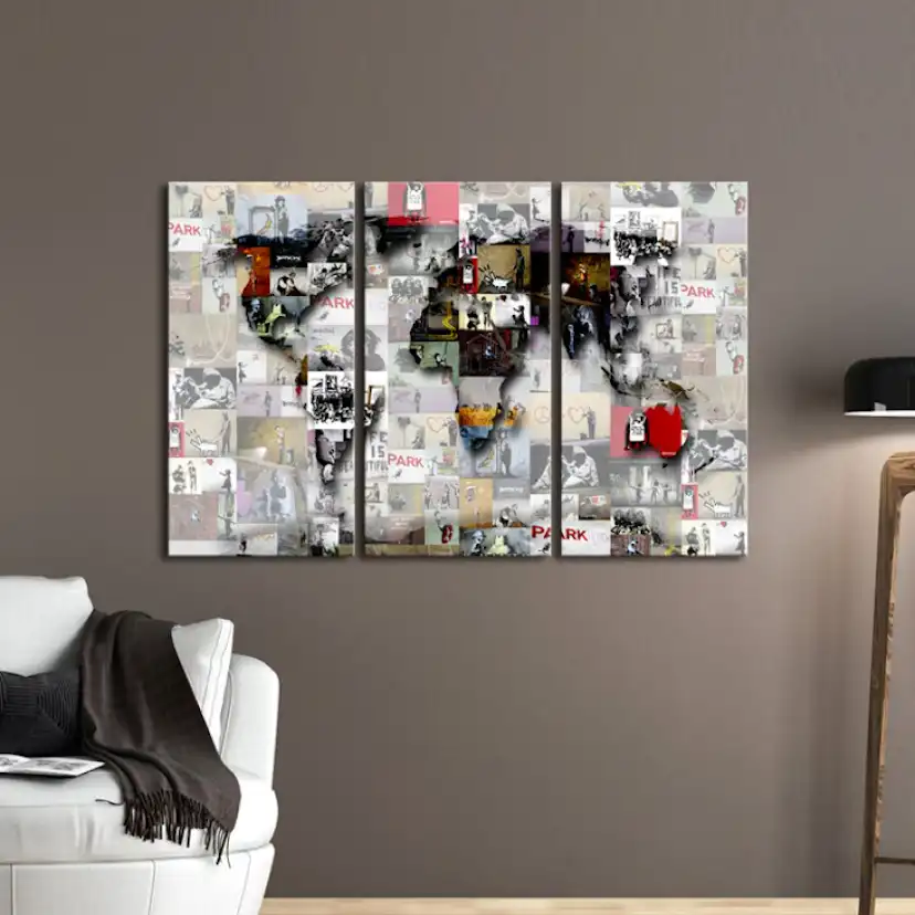 Anslagstavla Arkiio Modern World's Map