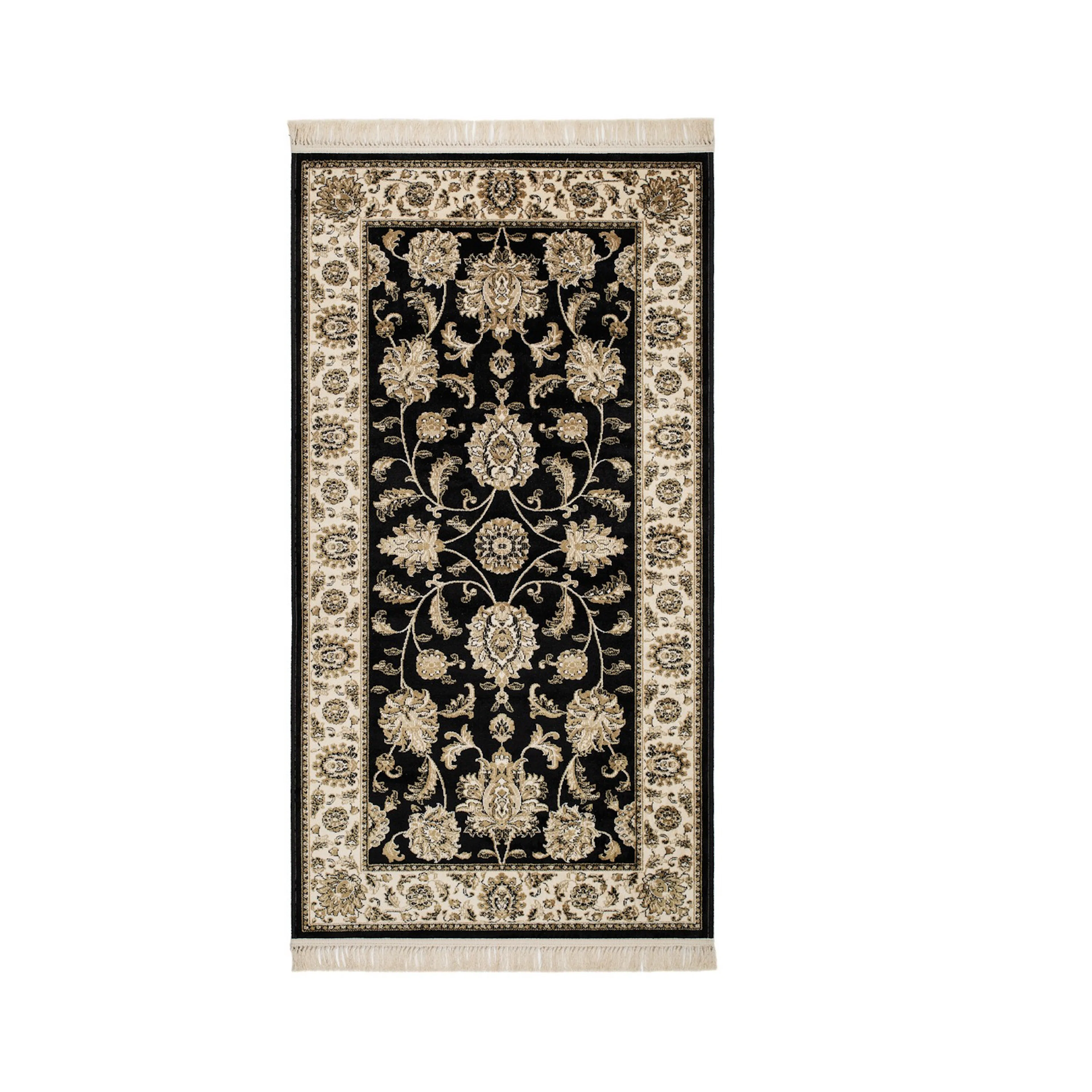 Teheran Bidjar Svart 80*350 Svart, 80x350 cm