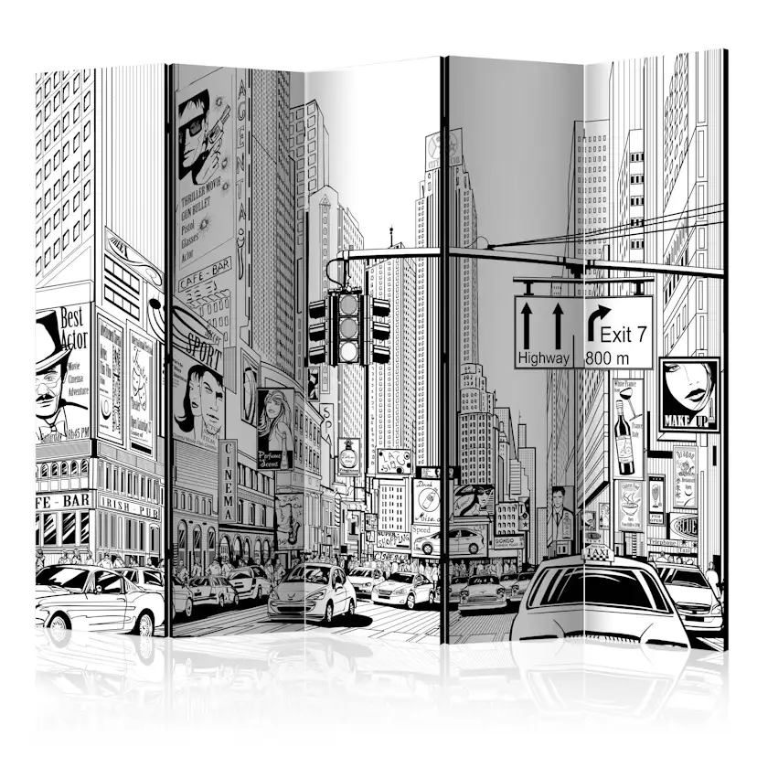 Rumsavdelare Arkiio Street in New York City II 225x172 cm