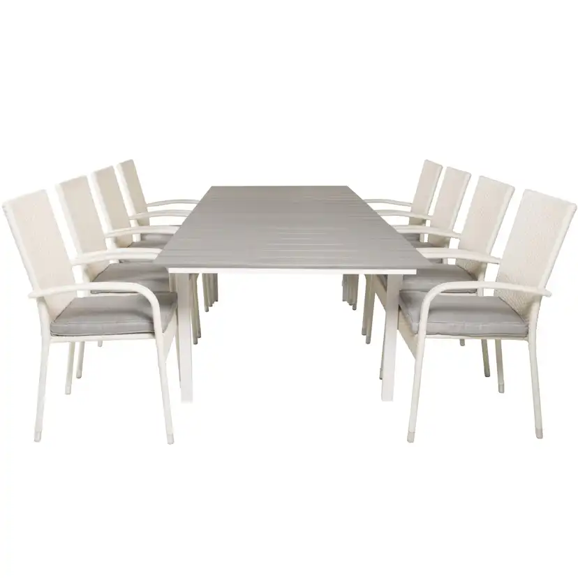 Matgrupp Venture Home Lova 160/240 med 8 Asta Stolar