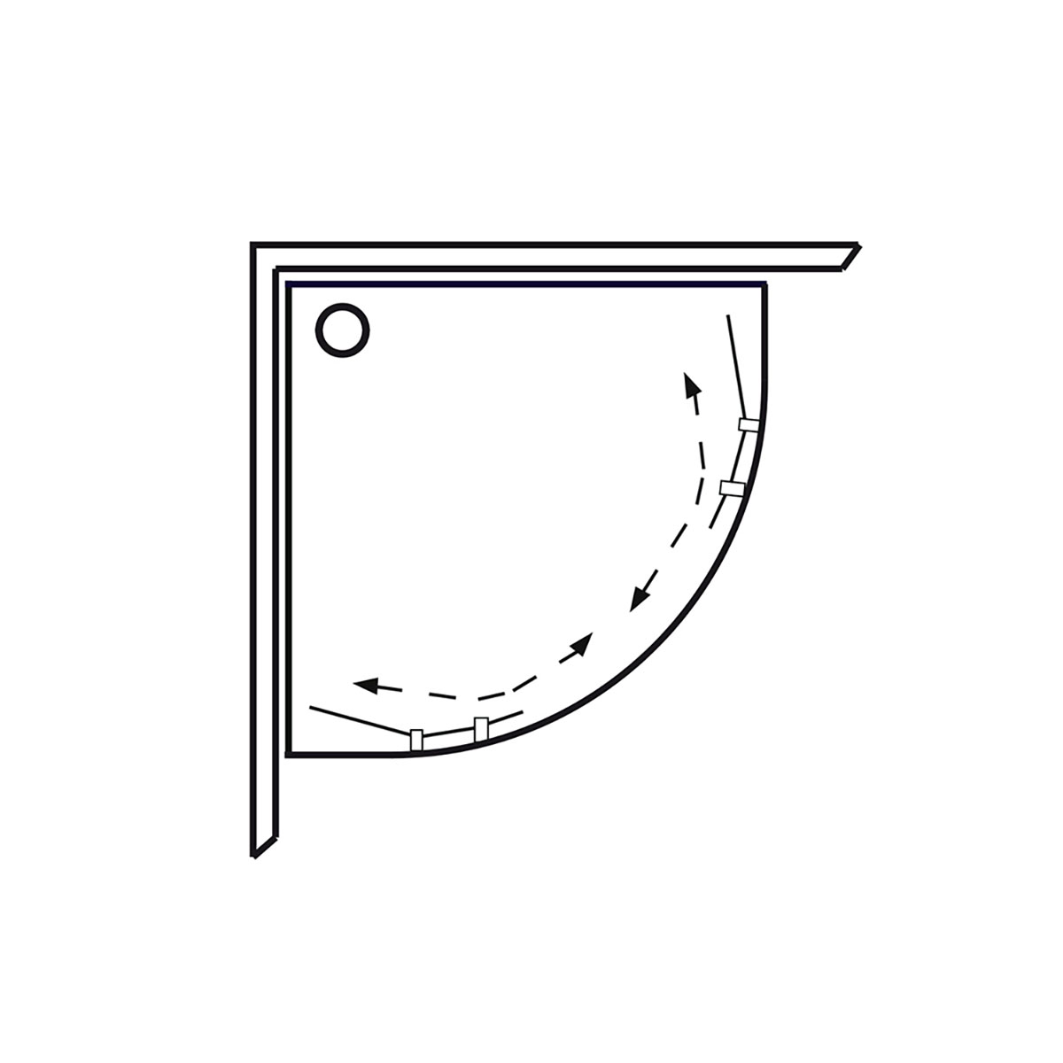 Duschkabin Hafa Polaris Round