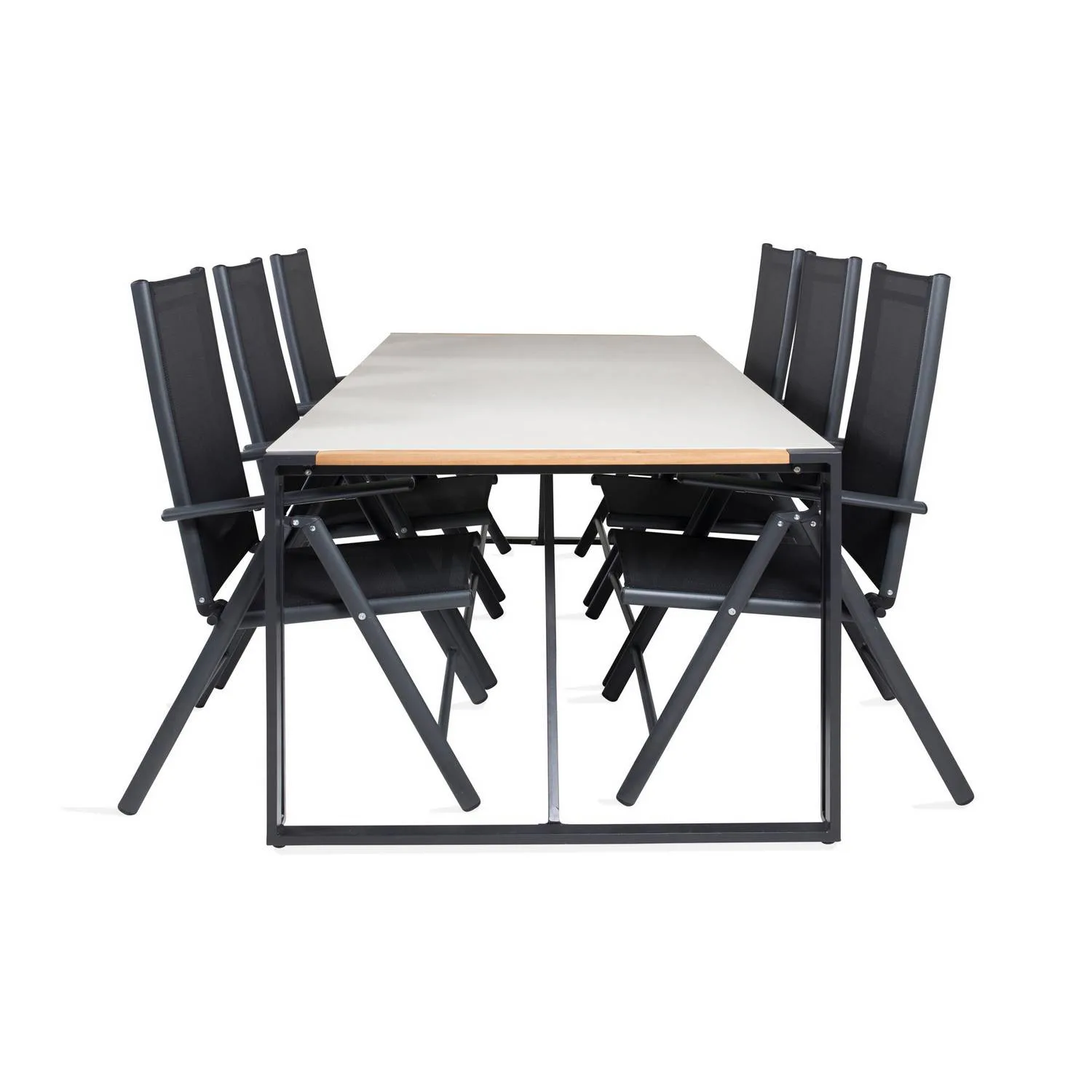 Matgrupp Venture Home Texas Matgrupp Utomhus 200cm med 6 Break Positionsstolar