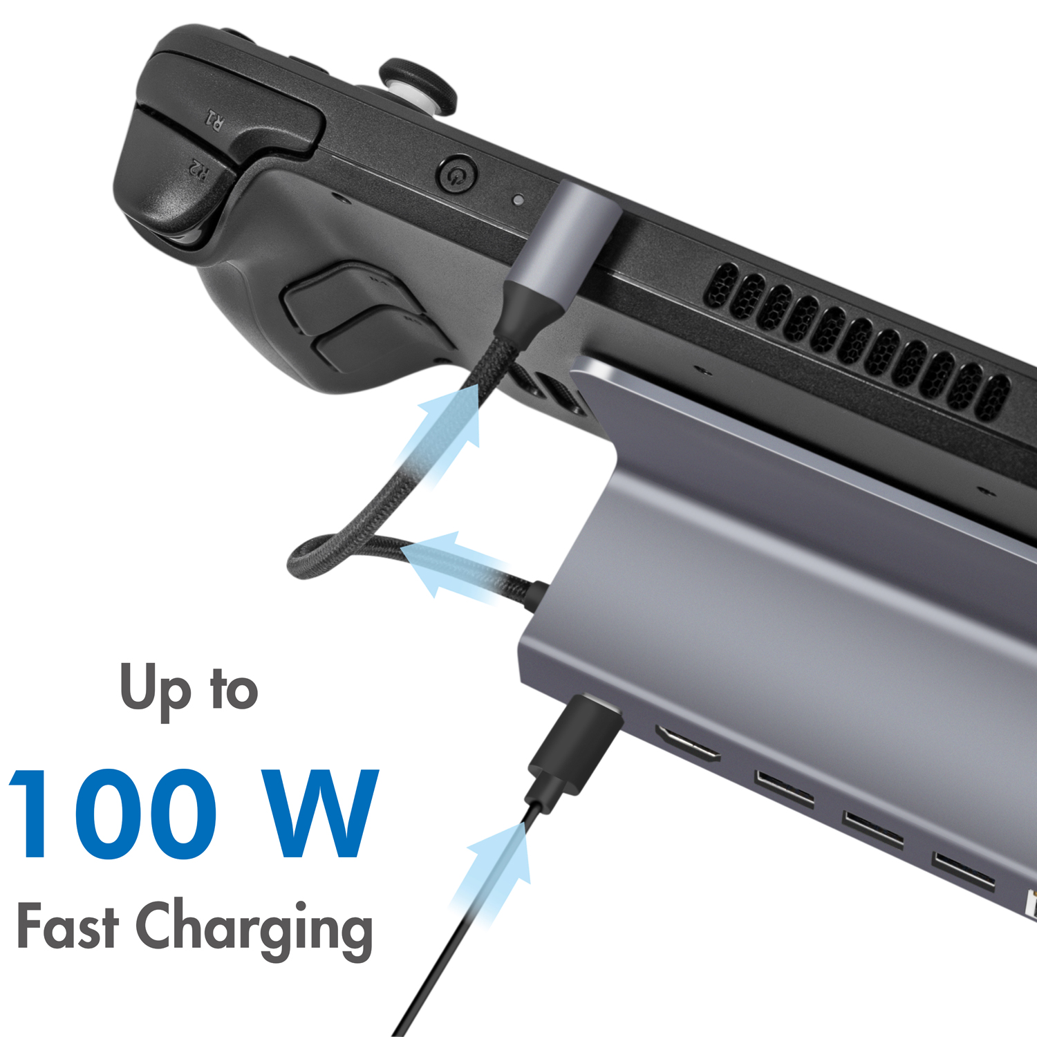 USB-C-dockningsstation LogiLink 6-i-1 iPad/Steam Deck